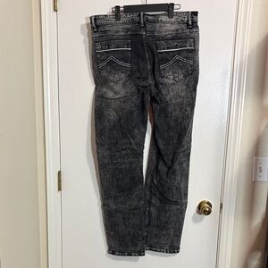 Men's Charcoal Straight Jeans